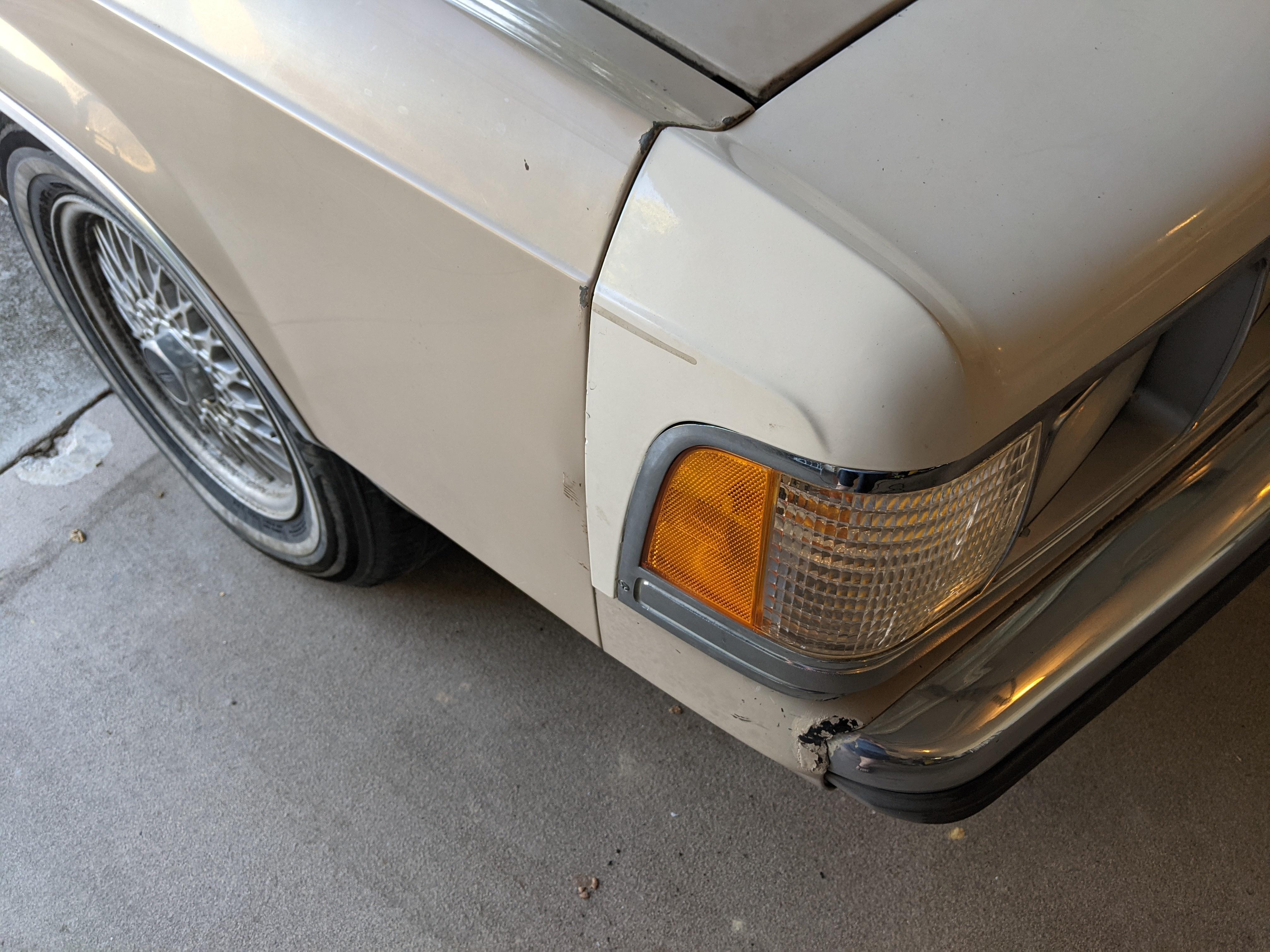 Close up of fitment on header panel