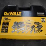 A closeup of DeWalt