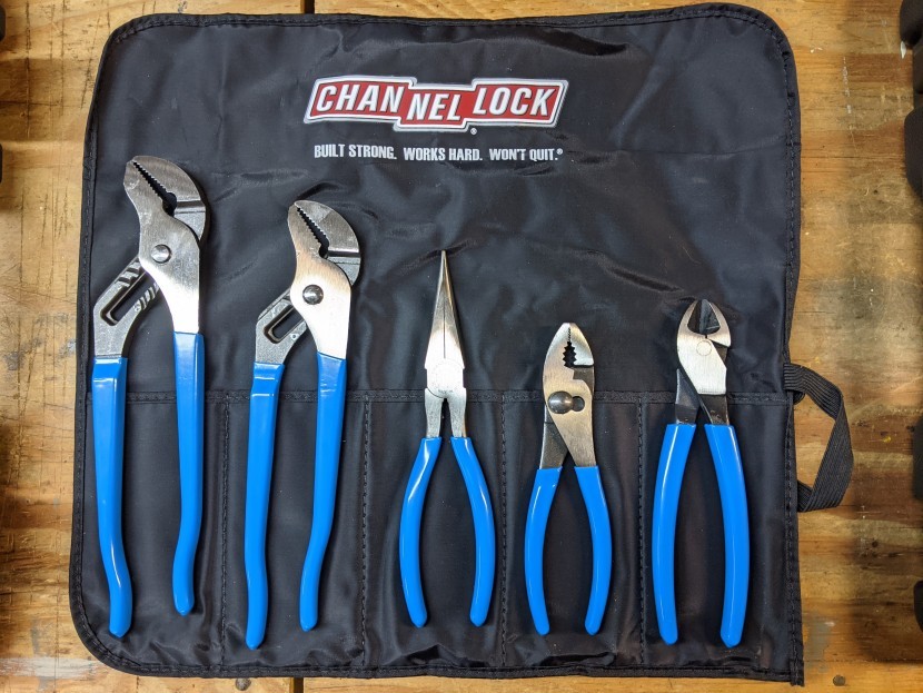 tool set - these five pliers are the highest quality tools in the test.