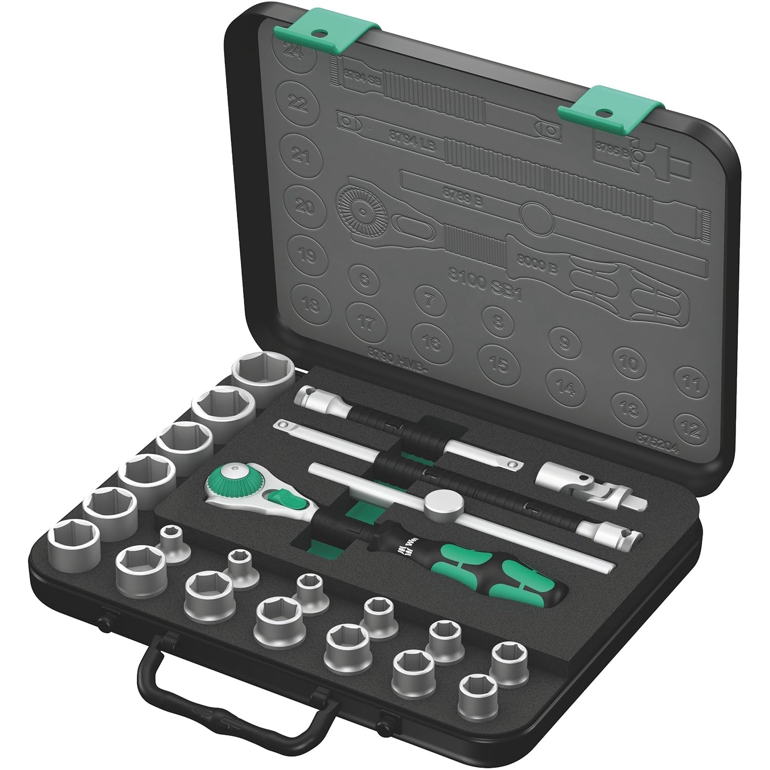 Wera 8100 SB1 3/8" drive socket set for german cars