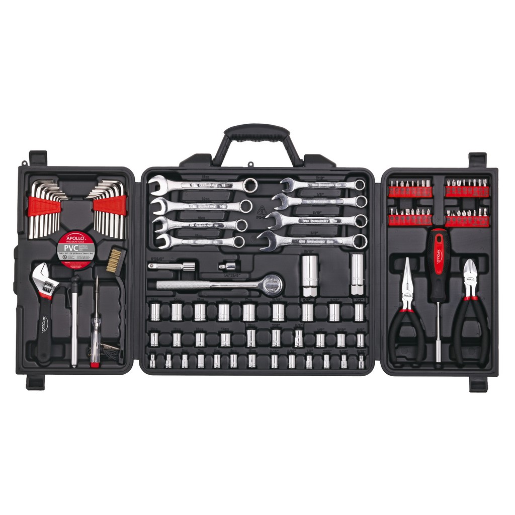 Mechanic tool set in hard case, showcasing organized tools