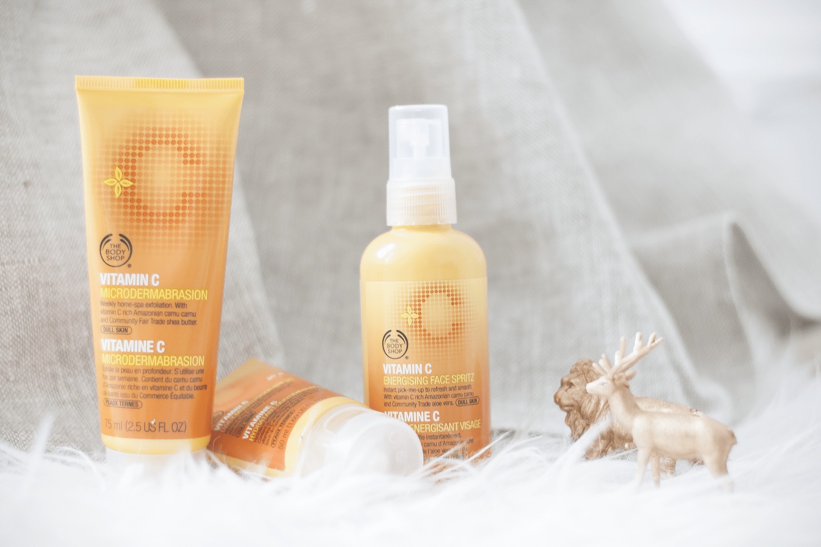 Body Shop Vitamin C skincare product range for skin health assessment