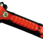 LifeHammer emergency tool for car window and seatbelt escape.