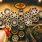 Classic car collection in a Bangkok garage