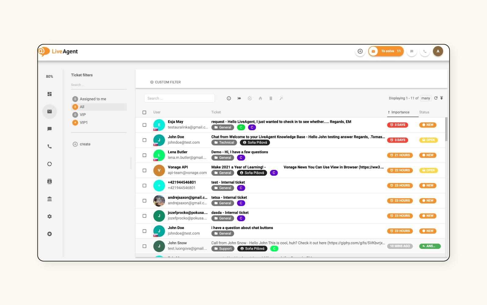 Zendesk agent workspace showing a customer ticket