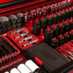 Snap-on starter tools for new car dealership technicians, showcasing a selection of sockets, wrenches, and pliers.