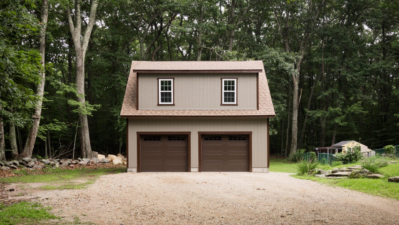 A standard 2-car garage size 