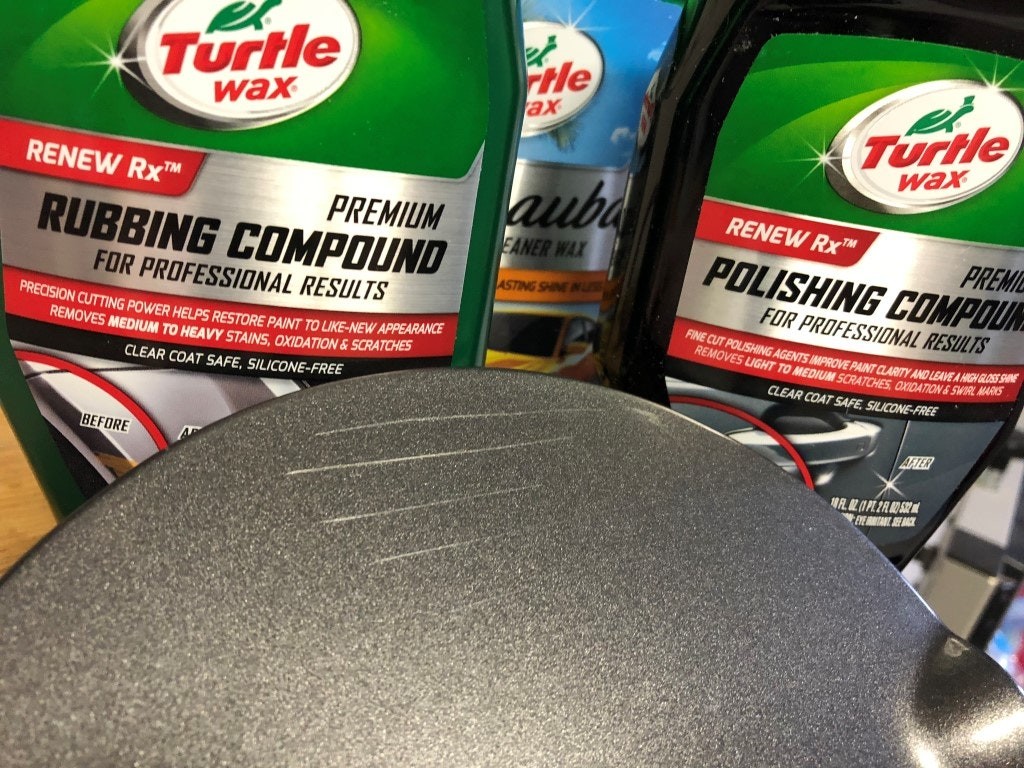 Turtle Wax light scratch repair kit results