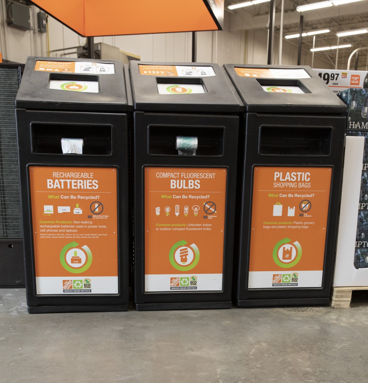 Home Depot Recycling Bins